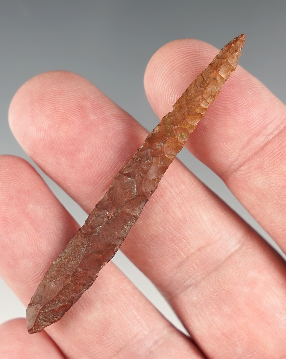 Nicely made 2 3/4" Drill found close to the Columbia River, Oregon.