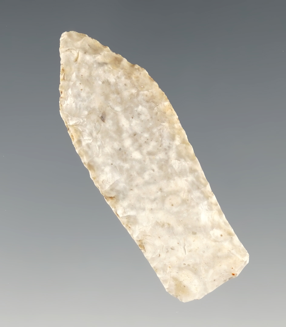 1 3/4" Midland made from Edwards Plateau Chert. Found in North West Texas. Carlos Black COA.