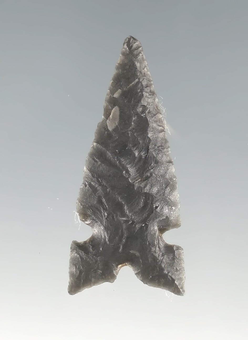 Thin and well flaked 1 3/16" Awatovi Sidenotch found in New Mexico.