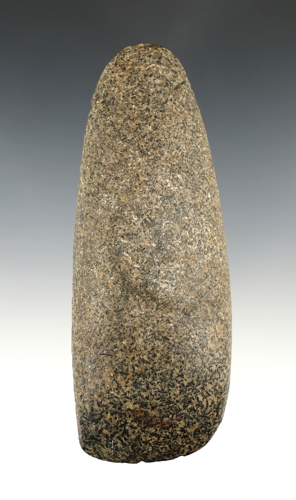 5 1/4" Well made Hardstone Celt found in Wayne Co., Ohio. Very nice polish to the bit.