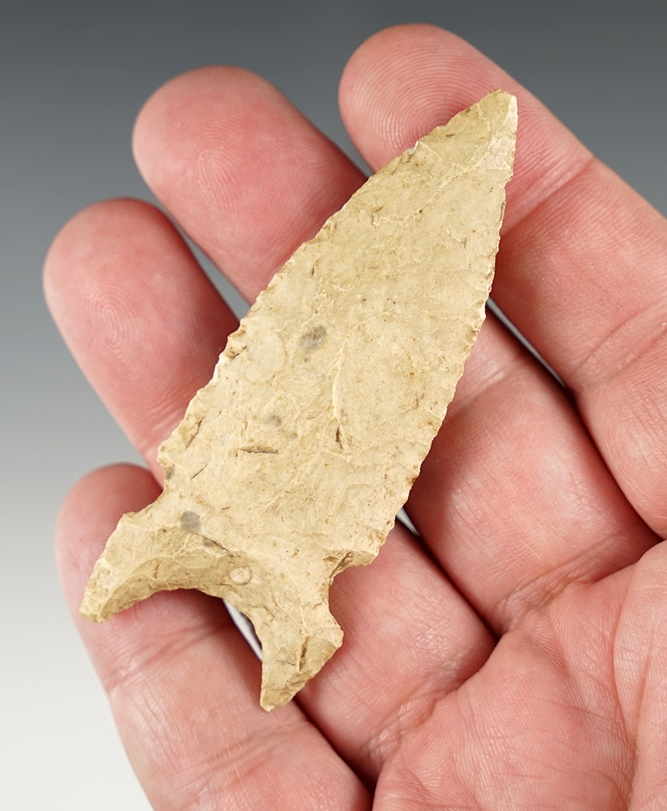 2 7/8" Graham Cave found in Missouri. Great style and flaking.