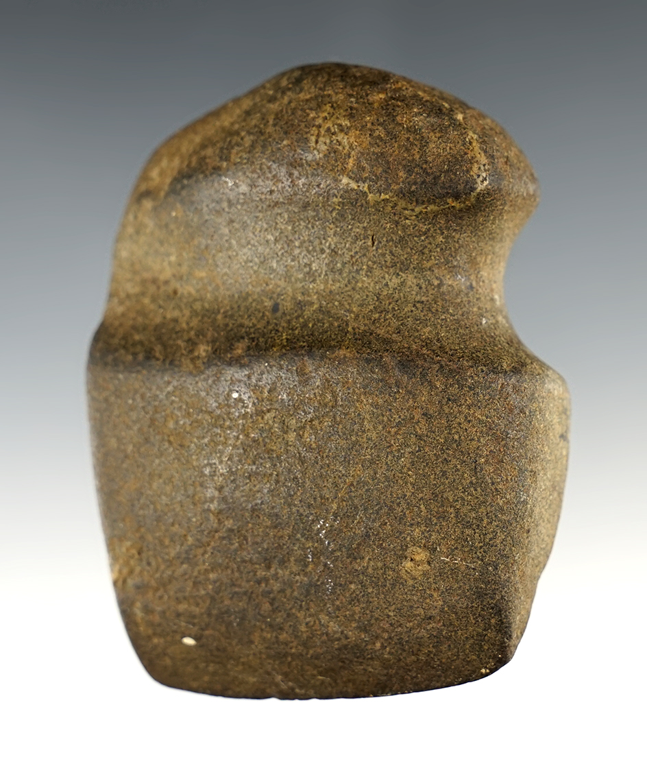 Nicely styled 3 1/8" long 3/4 Groove Axe found in the Kentucky/Tennessee area.