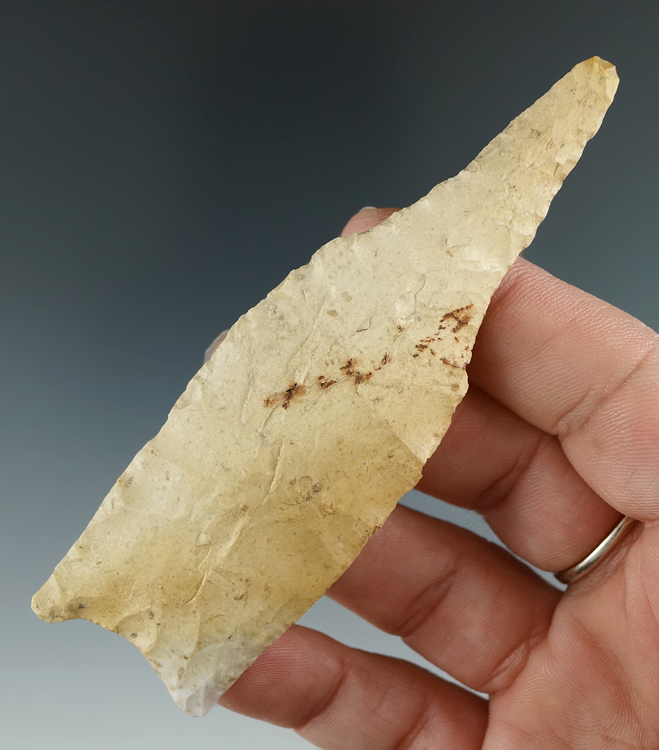 3 3/4" Dalton Drill - well patinated with good mineral deposits on surface.  Missouri. Rogers COA.