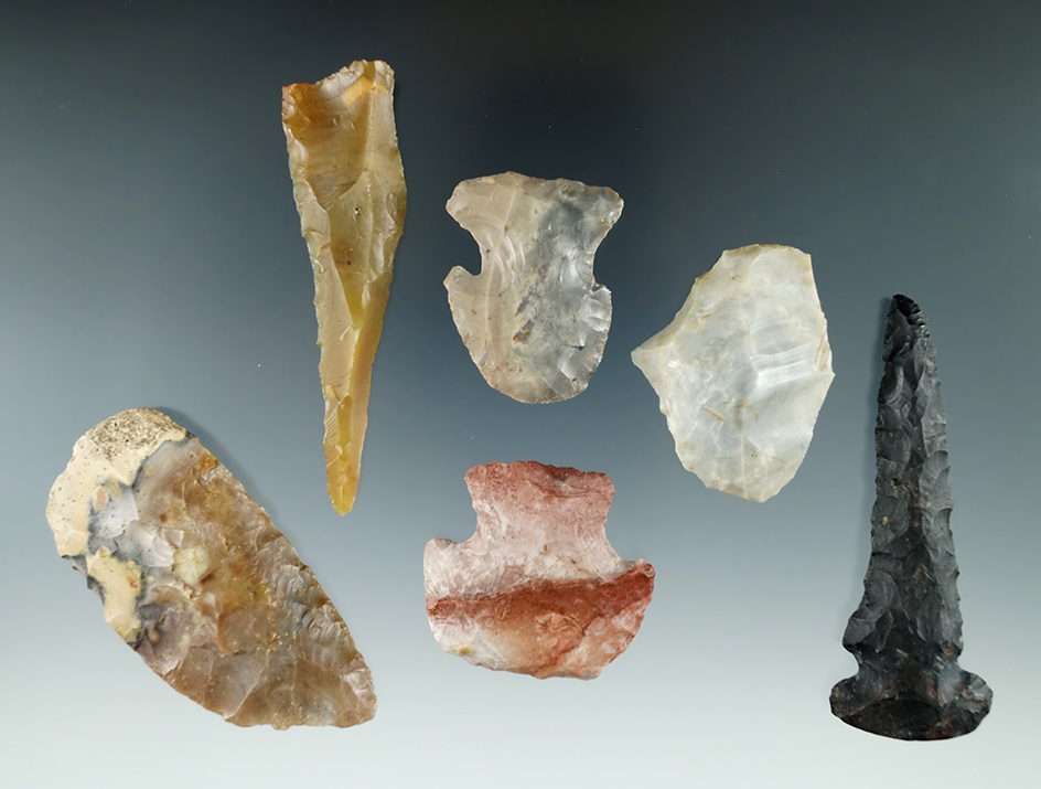 Very unique prehistoric tool group all from Ohio.