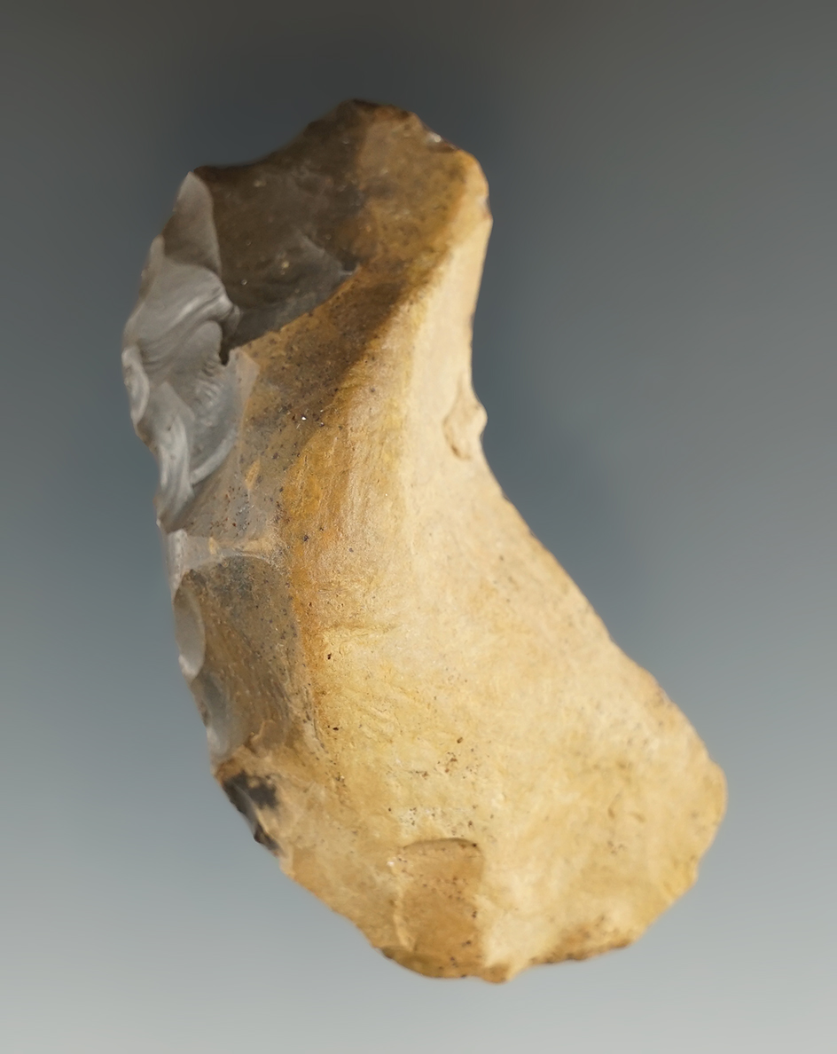 Ex. Perino! 2 7/8" hand-held Flint scraper found by Gregory Perinoin  Sevier Co., Arkansas.