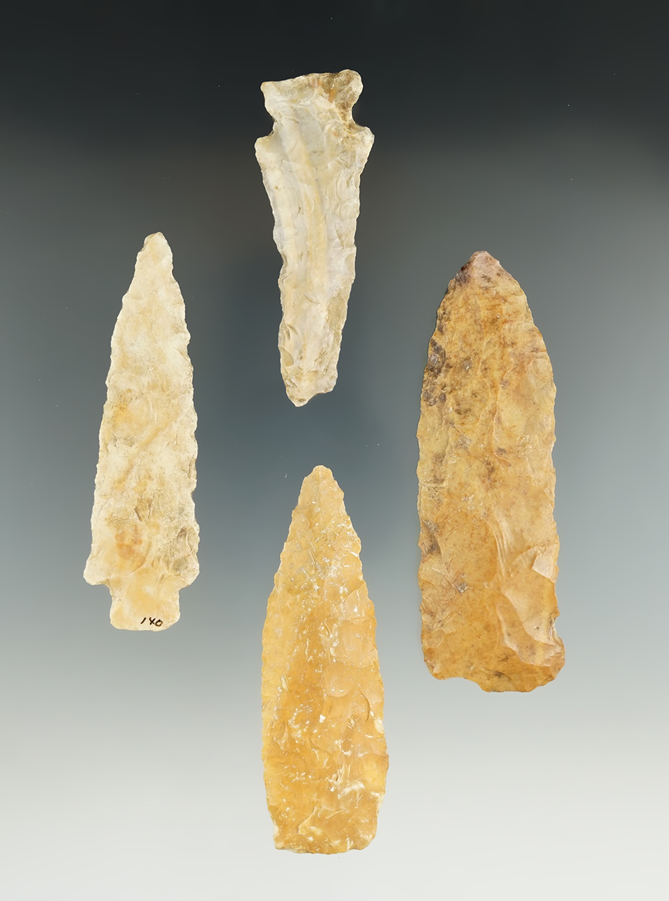 Four River found Missouri artifacts, largest is 3 11/16".