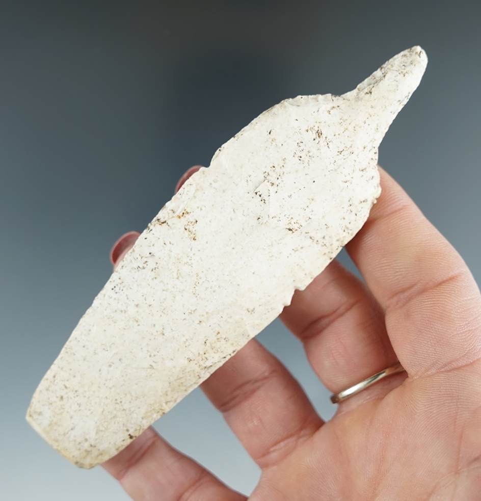 4 3/8" Agate Basin Drill found on the Dorsey Windsor farm in Cooper Co.,Missouri.