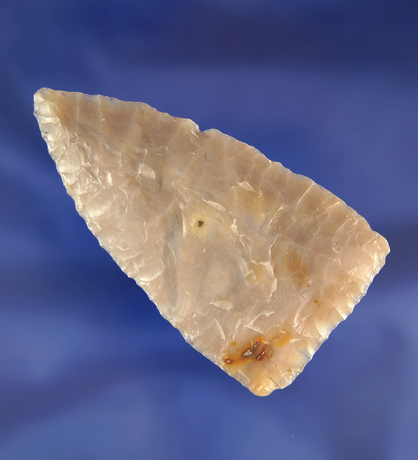 2 5/8" beautiful semi translucent Triangular Blade found in Washington.