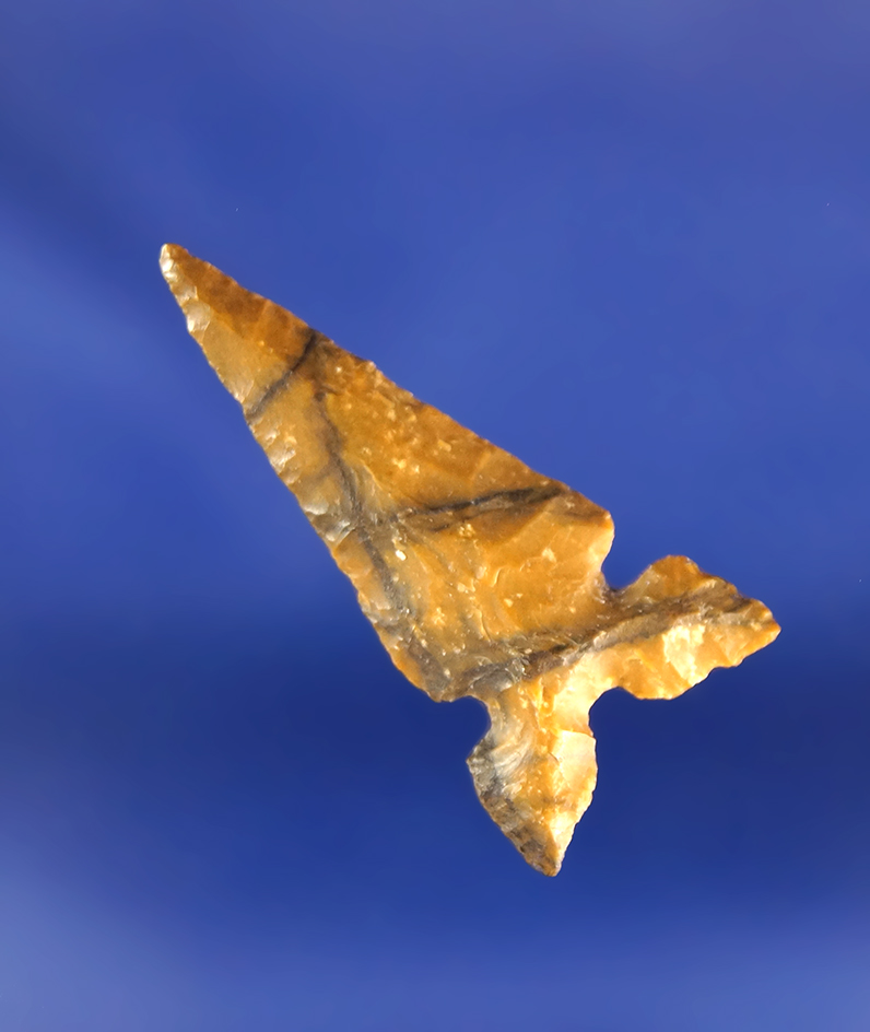 Incredible material color pattern! 1 1/16" Toyah in perfect condition found in Texas.