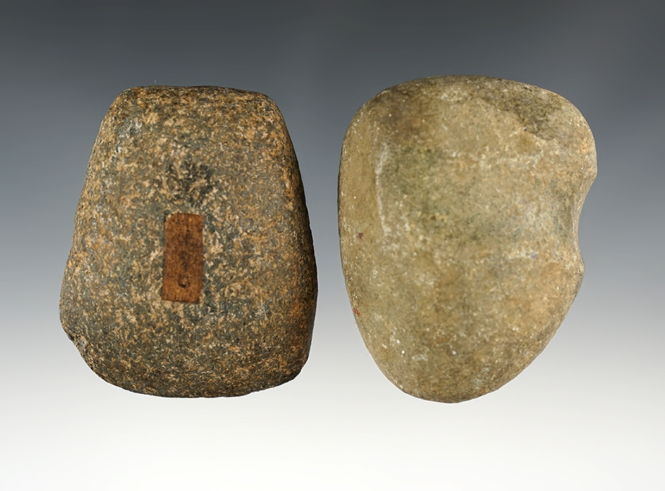 Pair of Ohio Hardstone Celt and a Grooved Hammerstone.