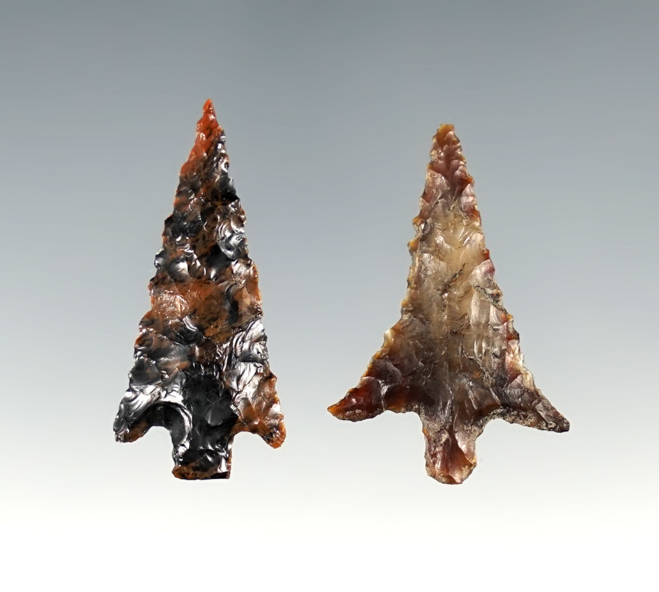 Pair of nice Gem Points found in Oregon.
