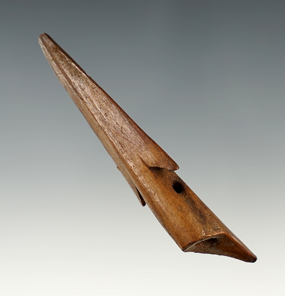 Exceptional 3 1/16" Inuit Bone Harpoon Toggle - Alaska.