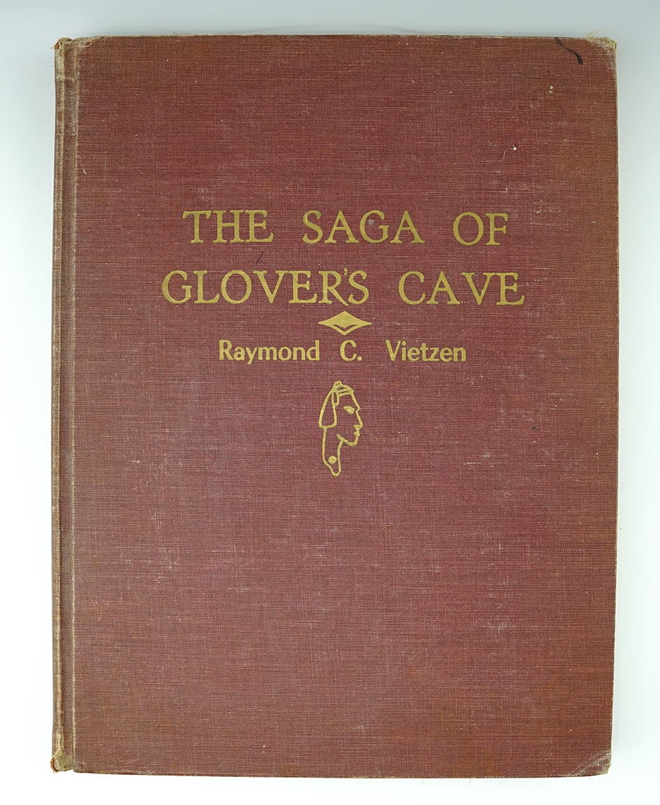 Hardcover book: "The Saga of Glover's Cave".