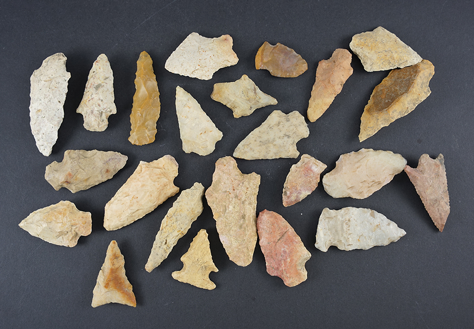Set of 23 assorted South Carolina points.