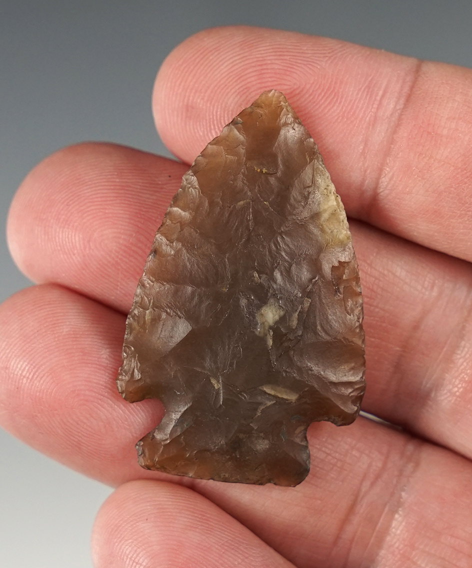 1 11/16" South Dakota Corner Notch - Knife River flint.