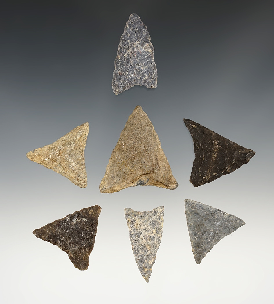 Set of 7 Triangle points - Martha's Vineyard, MA.