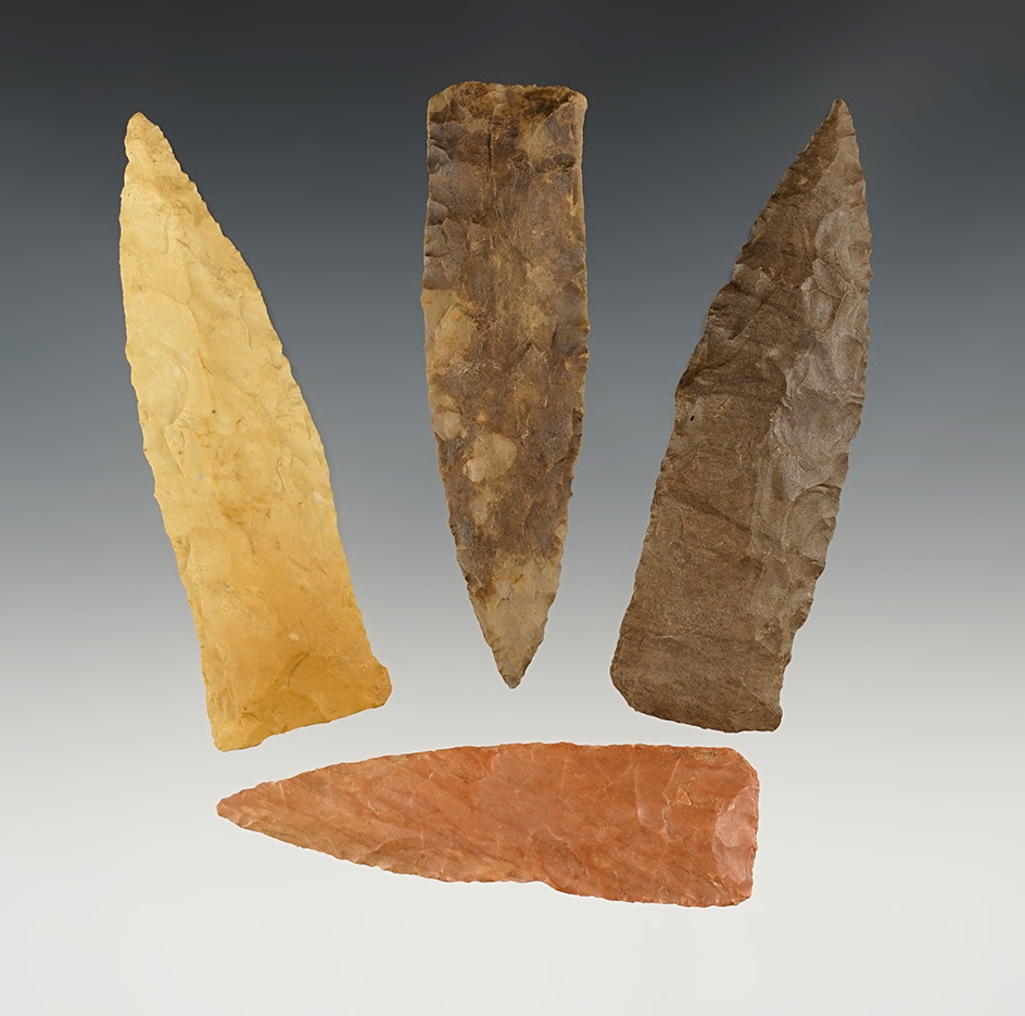 Set of 4 nicely made Copena points - KY/TN.