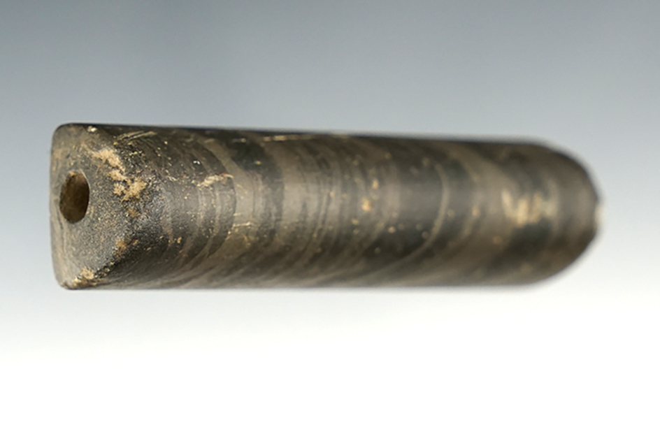 2 7/8" Drilled Bar Amulet- Ohio. Anciently salvaged.