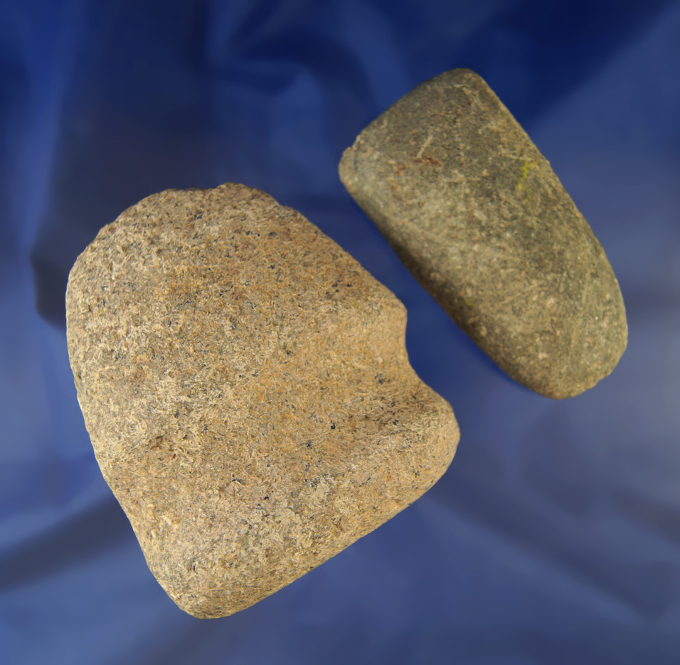 Pair of stone tools from the Shipley collection found in Franklin Co.,  Ohio