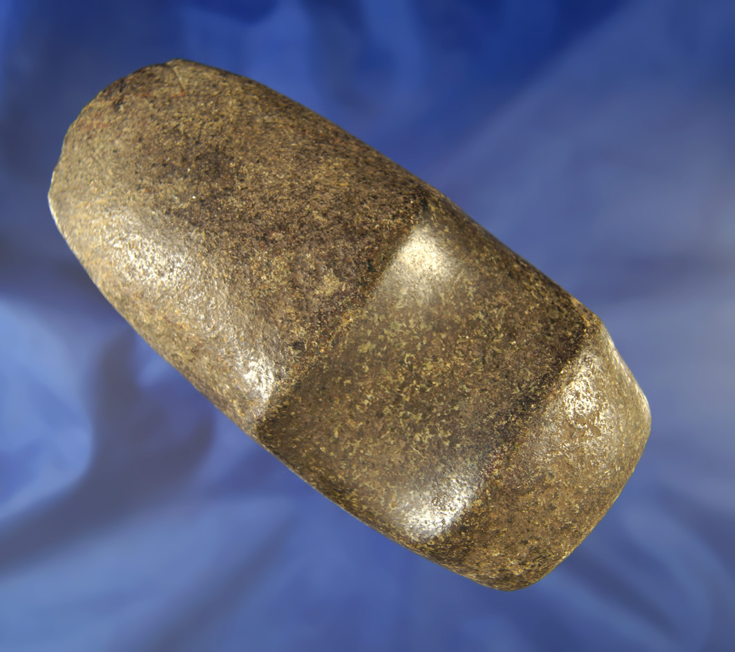 Nice! Rare style 5 3/16" half grooved Axe found in Williams Co.,  Ohio. This is a rare style for Ohi