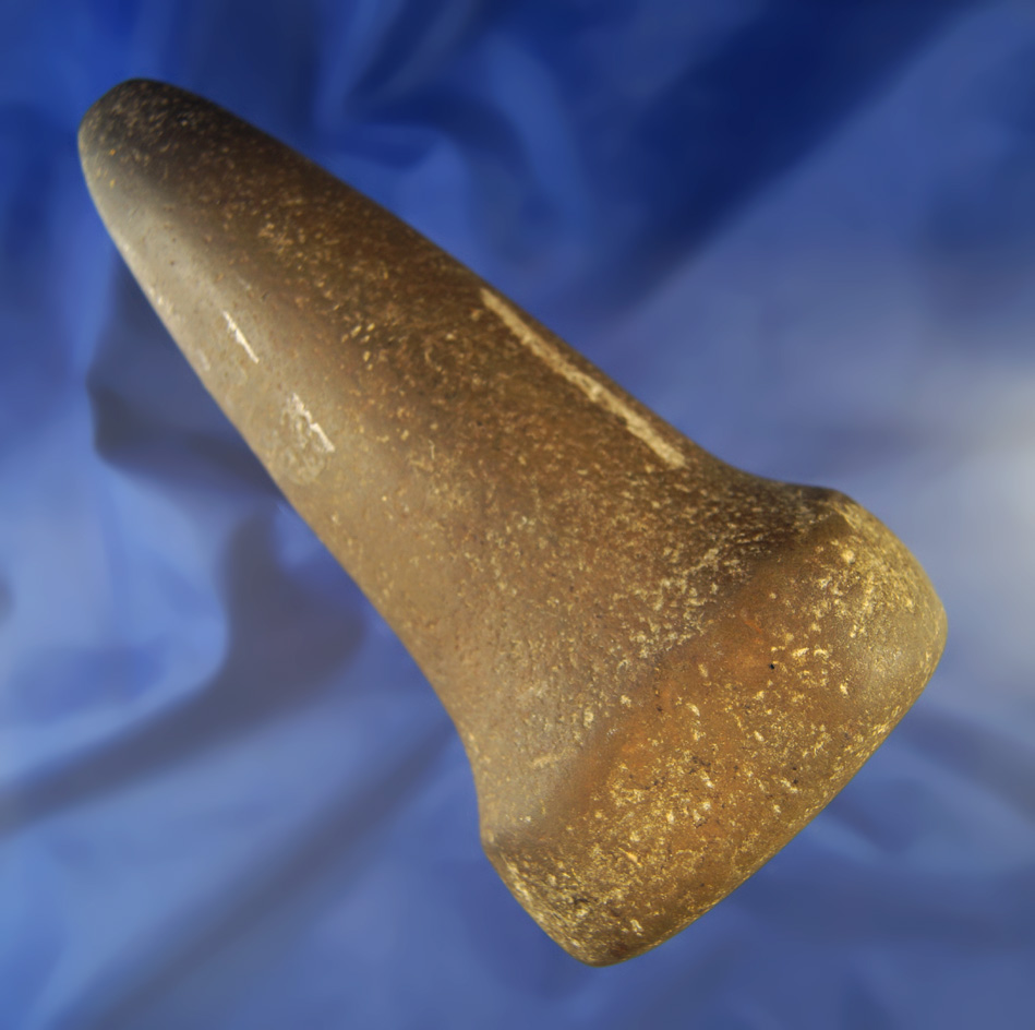 Highly Polished 7 1/8" Bell Pestle found in Pickaway Co., Ohio.
