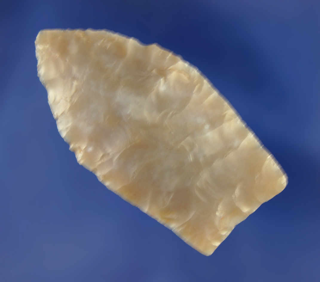 Nice! 1 3/4" Milnesand found in Bailey Co.,  Texas - beautiful semi translucent Flint. Rogers COA.