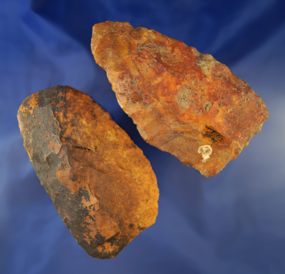 Pair of large heavily River patinated blades found near the Santa Fe River, Alachua Co.,  Florida.