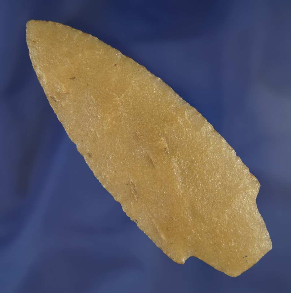 4" Snapped Base Adena made from Hixton Quartzite found in Wisconsin. Davis COA.