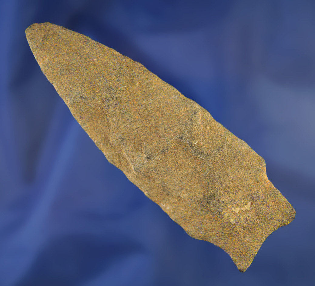 4 1/8" Transitional Spear made from Ryolite found in 1916, Carolinas.