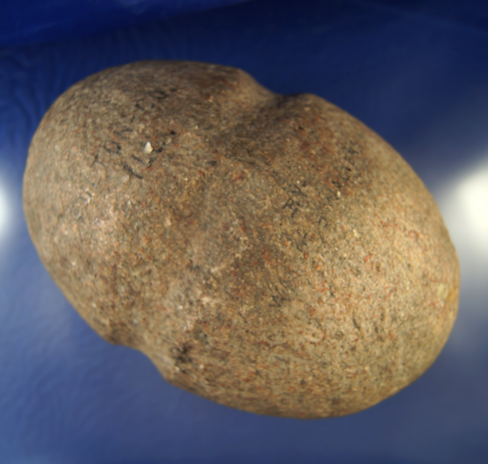 Exceptionally large and heavy 8 1/4" full grooved maul or weight found in Fulton County Illinois.