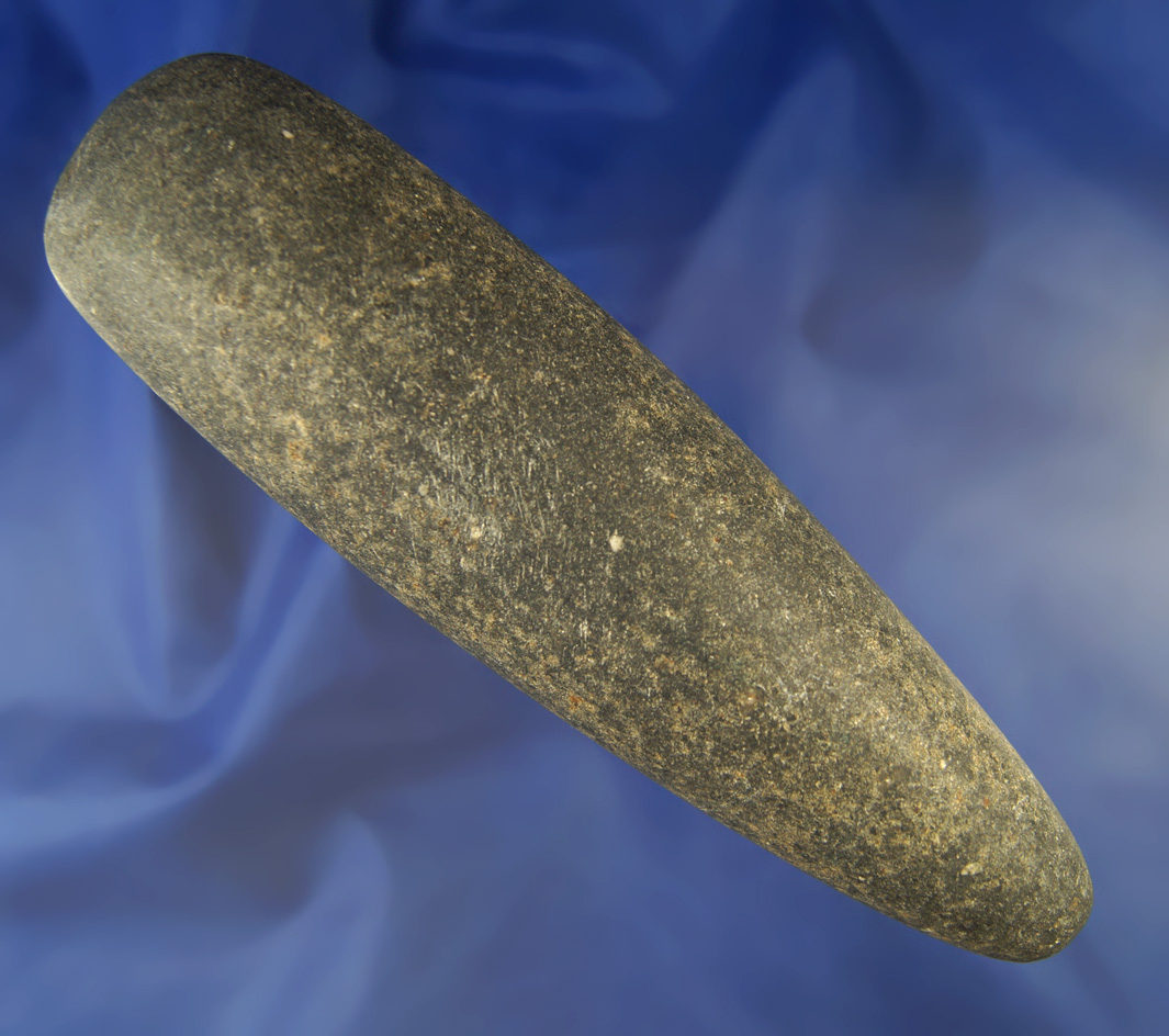 Highly polished 7 1/4" Poll Celt found in southern Ohio. Ex. Raymond Vietzen collection.