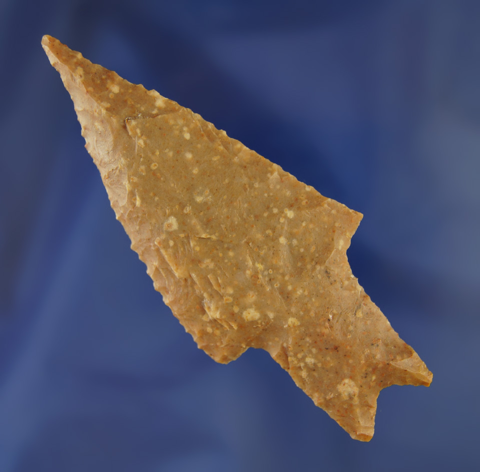 3 1/2" Peternales point - Texas. Ex. James Lockwood collection.   Stermer and Perino COA's.