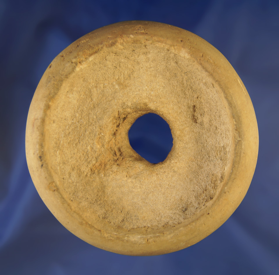 Ex. Wehrle! 3 1/4" perforated Discoidal - Claystone - Garrard Co.,  Kentucky. Ex. Wehrle  #3839W.