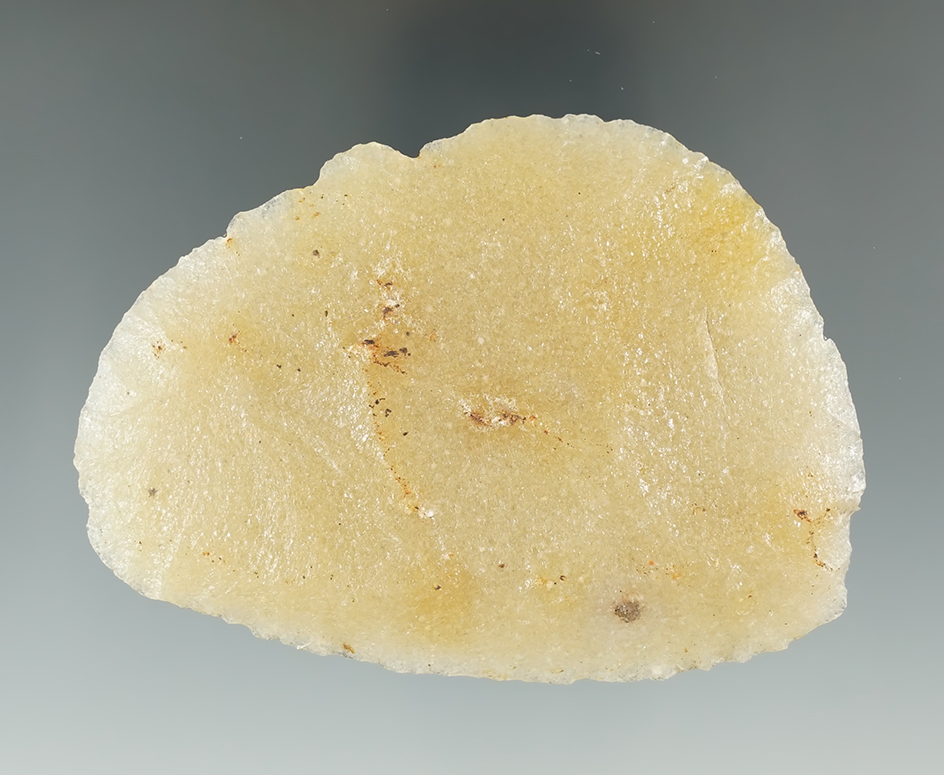 3 7/16" Archaic Knife made from Hixton Quartzite. Found in Eau Claire Co., Wisconsin. COA's.