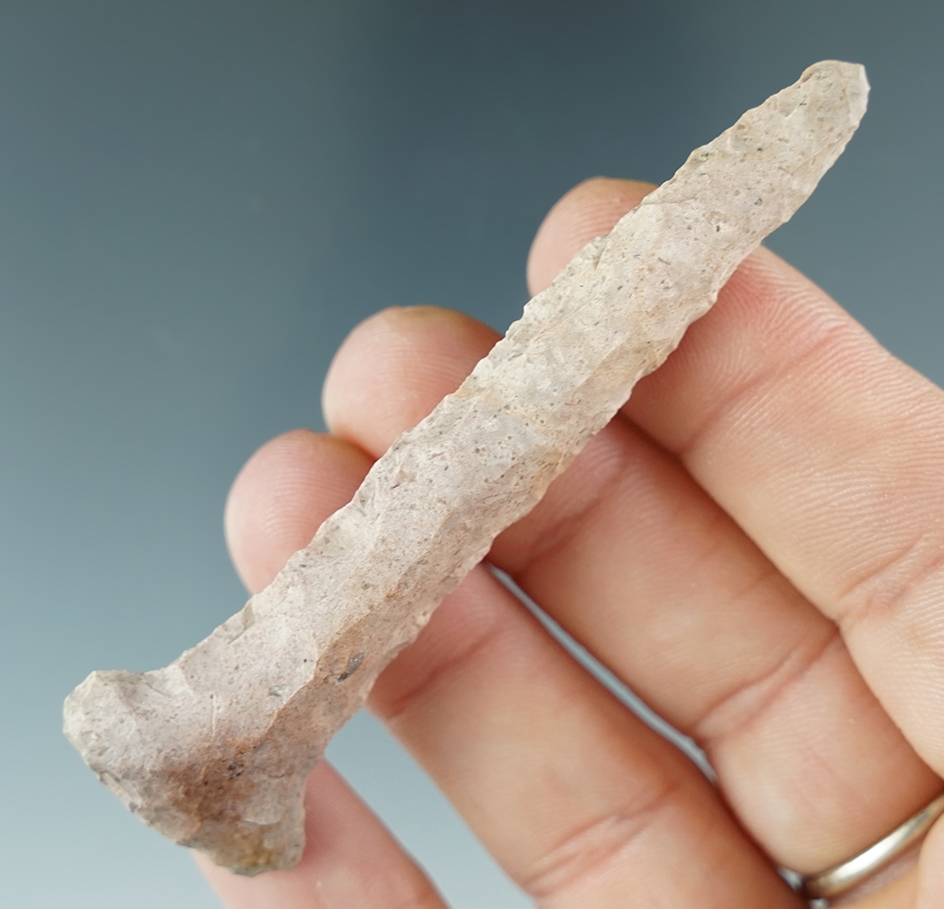 3" Drill found in Richland Co., Ohio. Ex. Parchard Collection.