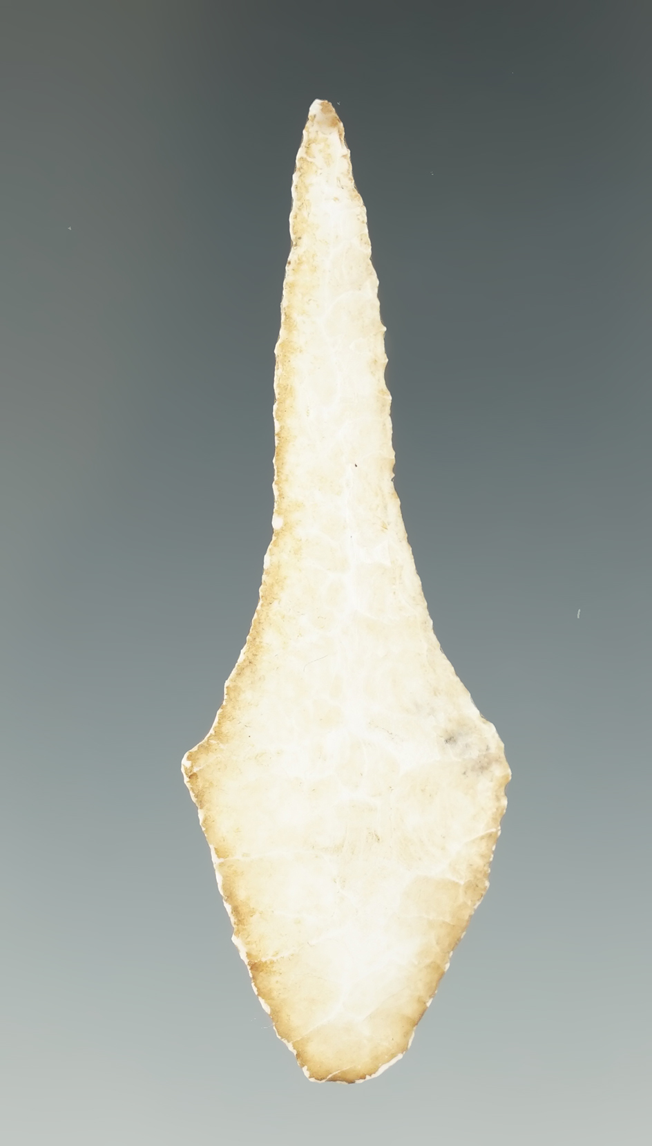 2 1/4" Expanded Base Drill made from nice material with great patina.  Lake Co., Oregon.