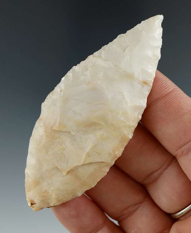 3" Harahey Knife - high quality material that is semi-translucent found in southern Colorado.