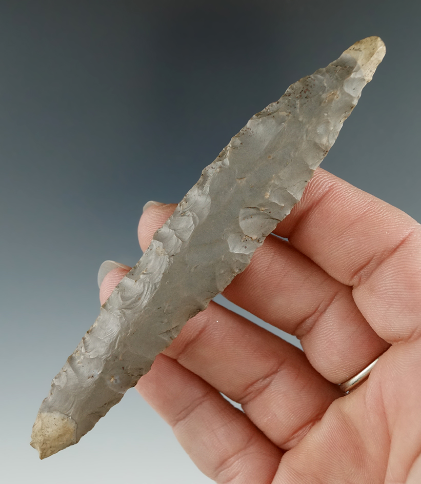 4 1/4" hornstone pipe drill found in Indiana.