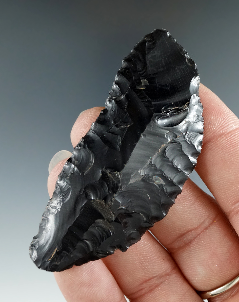 Rare! 2 11/16" Acheuleo-Levalloisian Flake Knife - Mid-Paleolithic 85,000-55,000 BC. Italy.