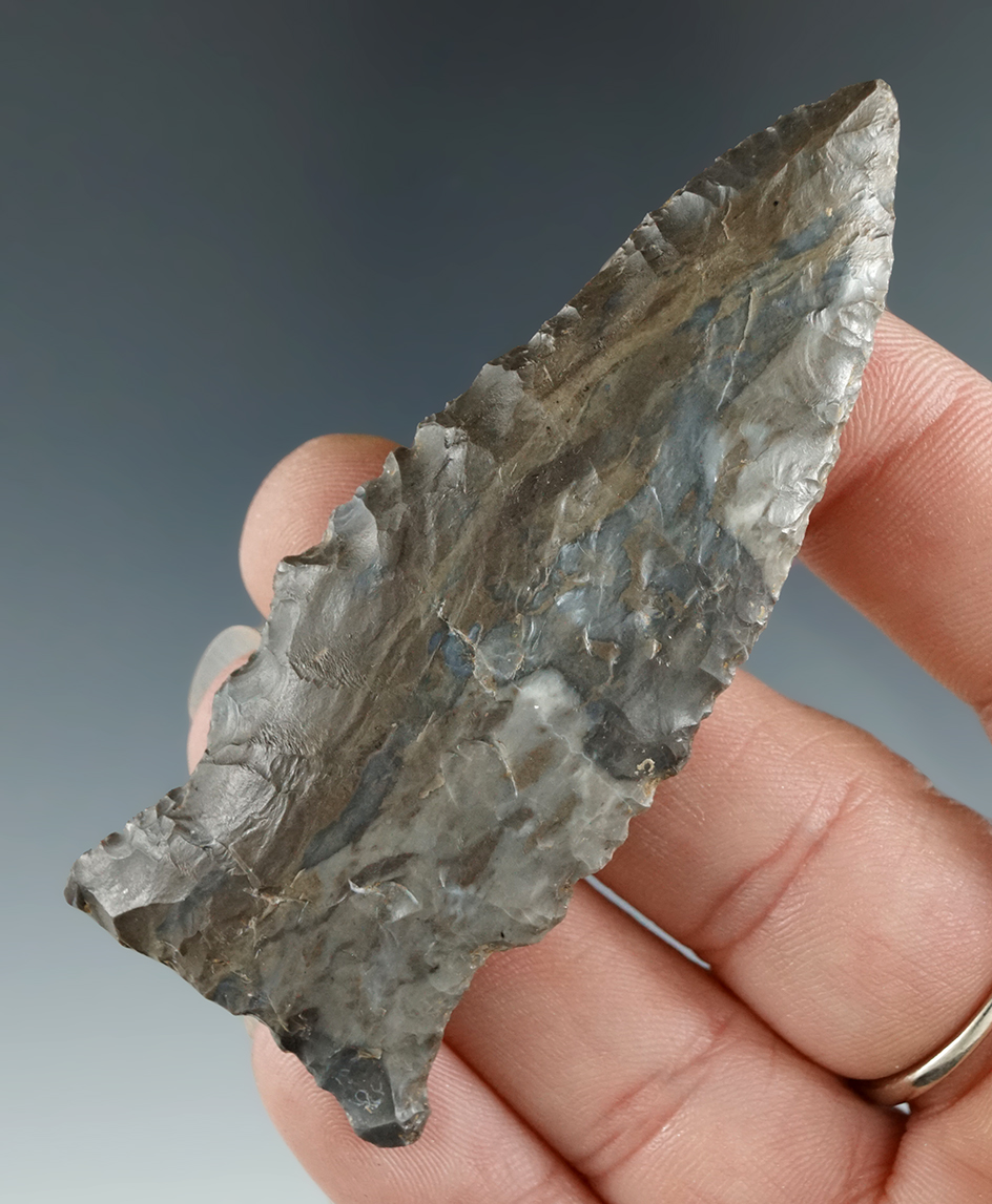 3" Stemmed Knife made from beautiful River polished material found in Oklahoma.