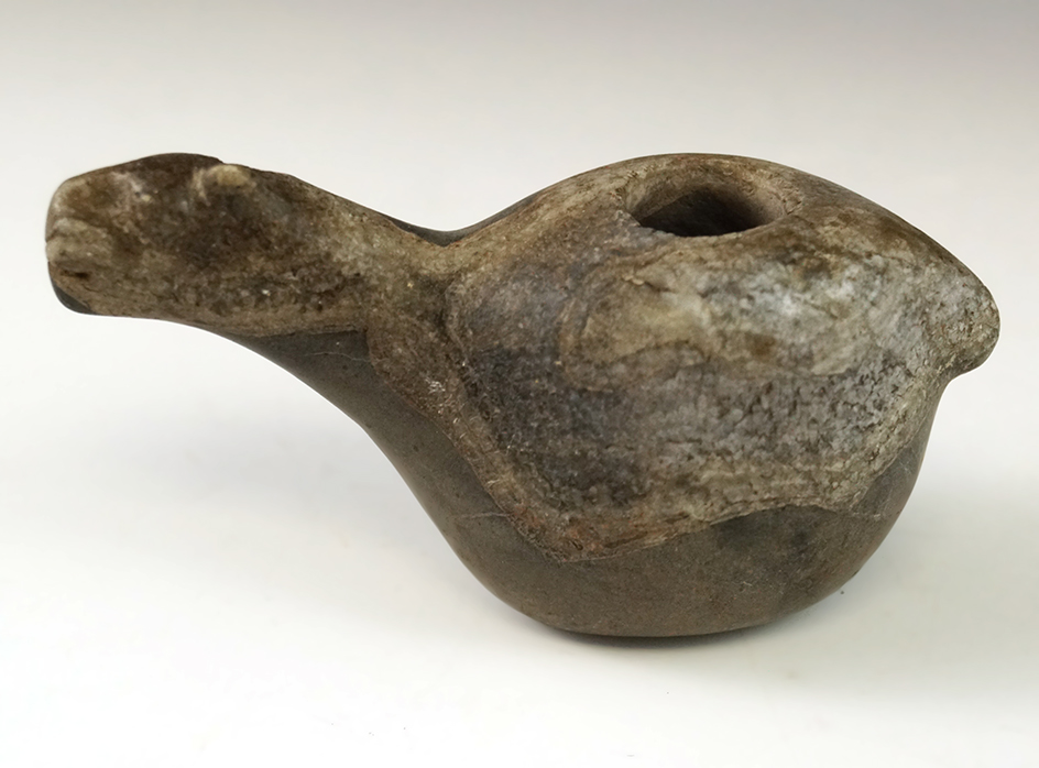 3 3/8" long nicely crafted hardstone Inca llama Canopa found in Peru.