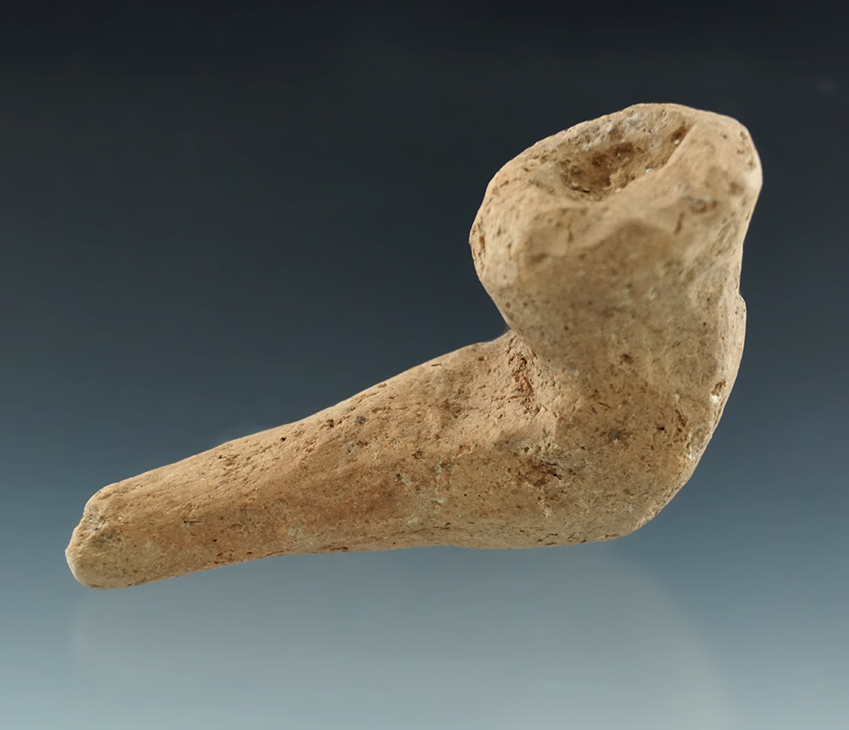 Nine 3 1/4" unfinished clay Iroquois pipe found in New York. Unique example!