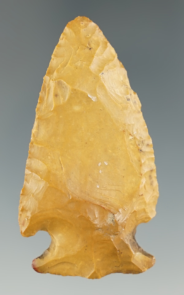 2 3/16" Jasper Cornernotch found in Lancaster County Pennsylvania.