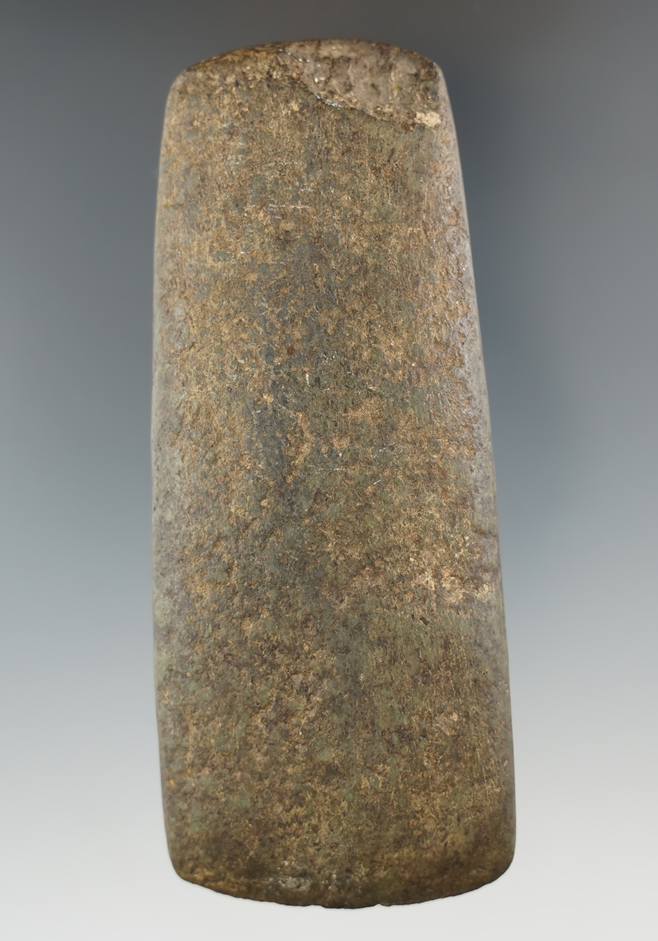 4" well defined Square sided hardstone Celt found near Columbia, Missouri.