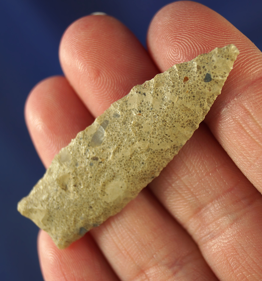 1 7/8" Lovell points that is heavily patinated. Wyoming.