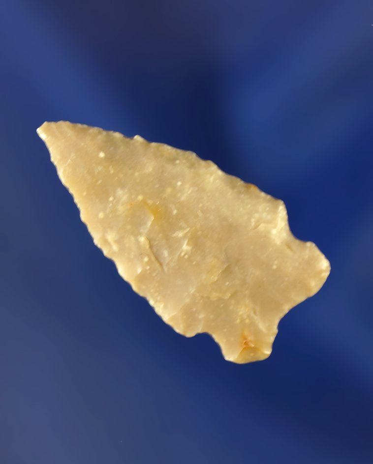 1 3/16" Oxbow point. Wyoming.