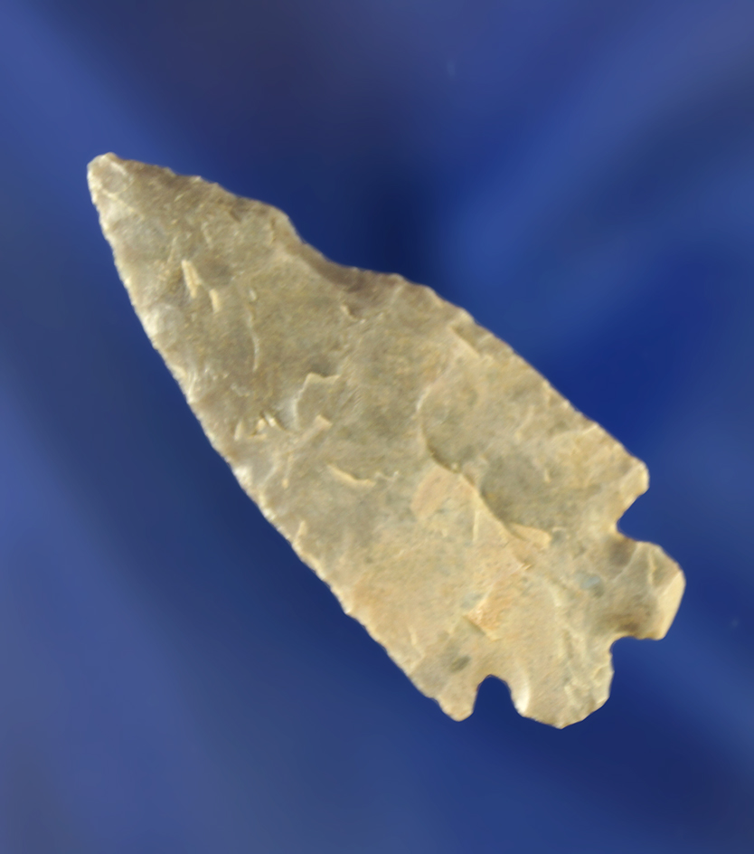 1 5/8" Oxbow point that is well patinated. Wyoming.