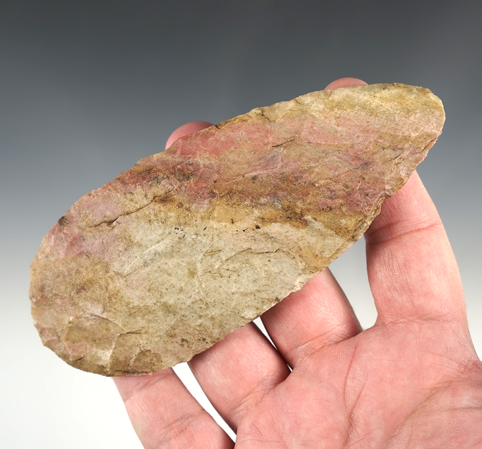 Colorful 5 1/8" Cobbs Knife found in Madison Co., Illinois. Comes with a Rogers COA.