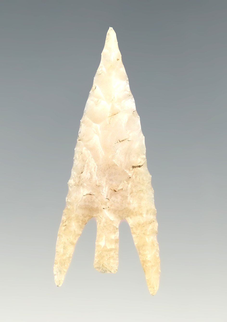 Superb! 1 11/16" Gunther finely flaked. Oregon. Comes with a Stermer COA.