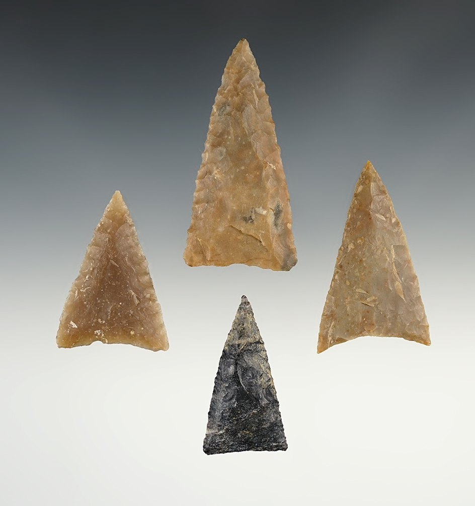 Set of 4 well made Texas Blades. The largest is 2 13/16".